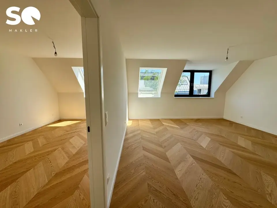 #SQ - ERSTBEZUG: LICHTDURCHFLUTETE 3-ZIMMER-DACHGESCHOSSWOHNUNG NÄHE SCHÖNBRUNN